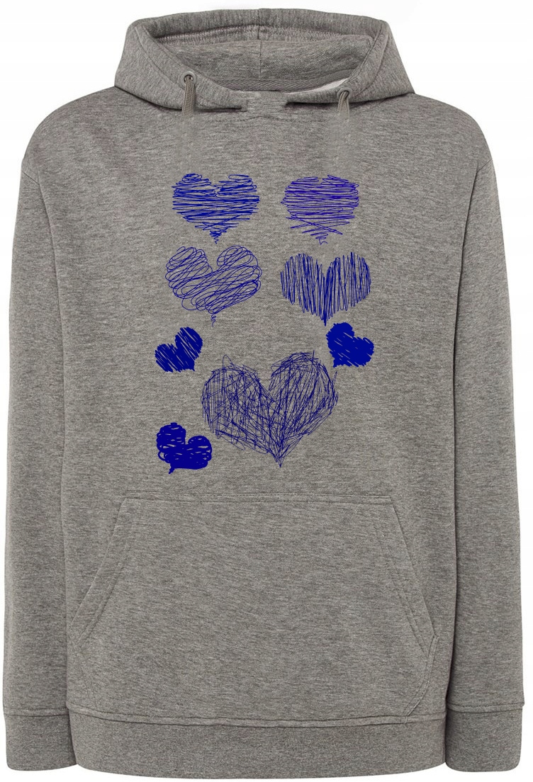 Mikina s pěkným potiskem srdce vel. 3XL