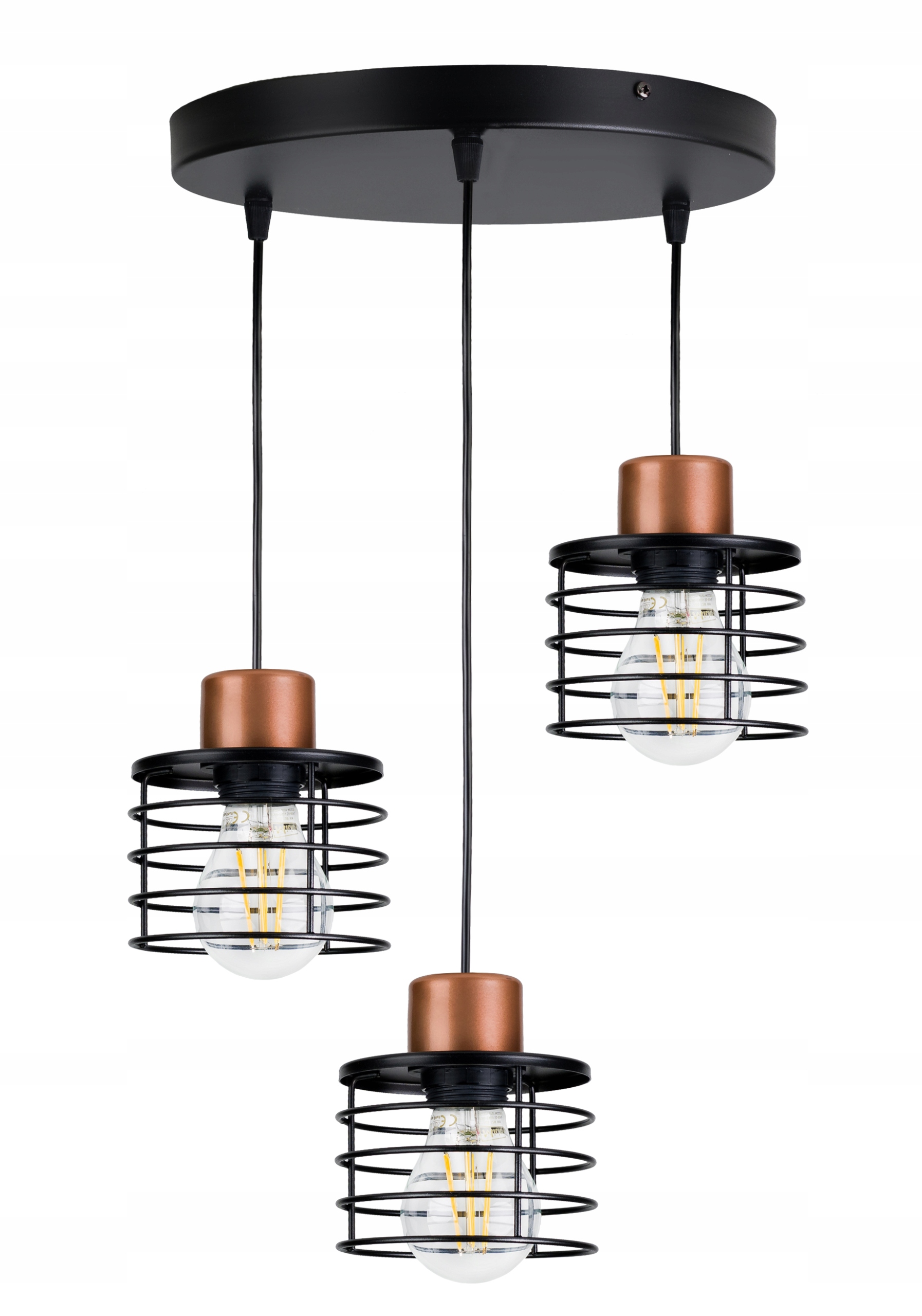 Závěsná stropní lampa Lustr Zwis drát Pružina