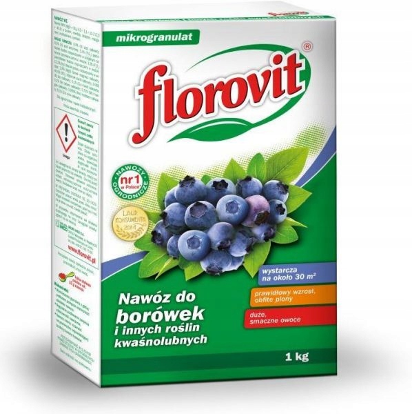 FLOROVIT 1KG NAWÓZ DO BORÓWEK ROŚLIN KWAŚNOLUBNYCH