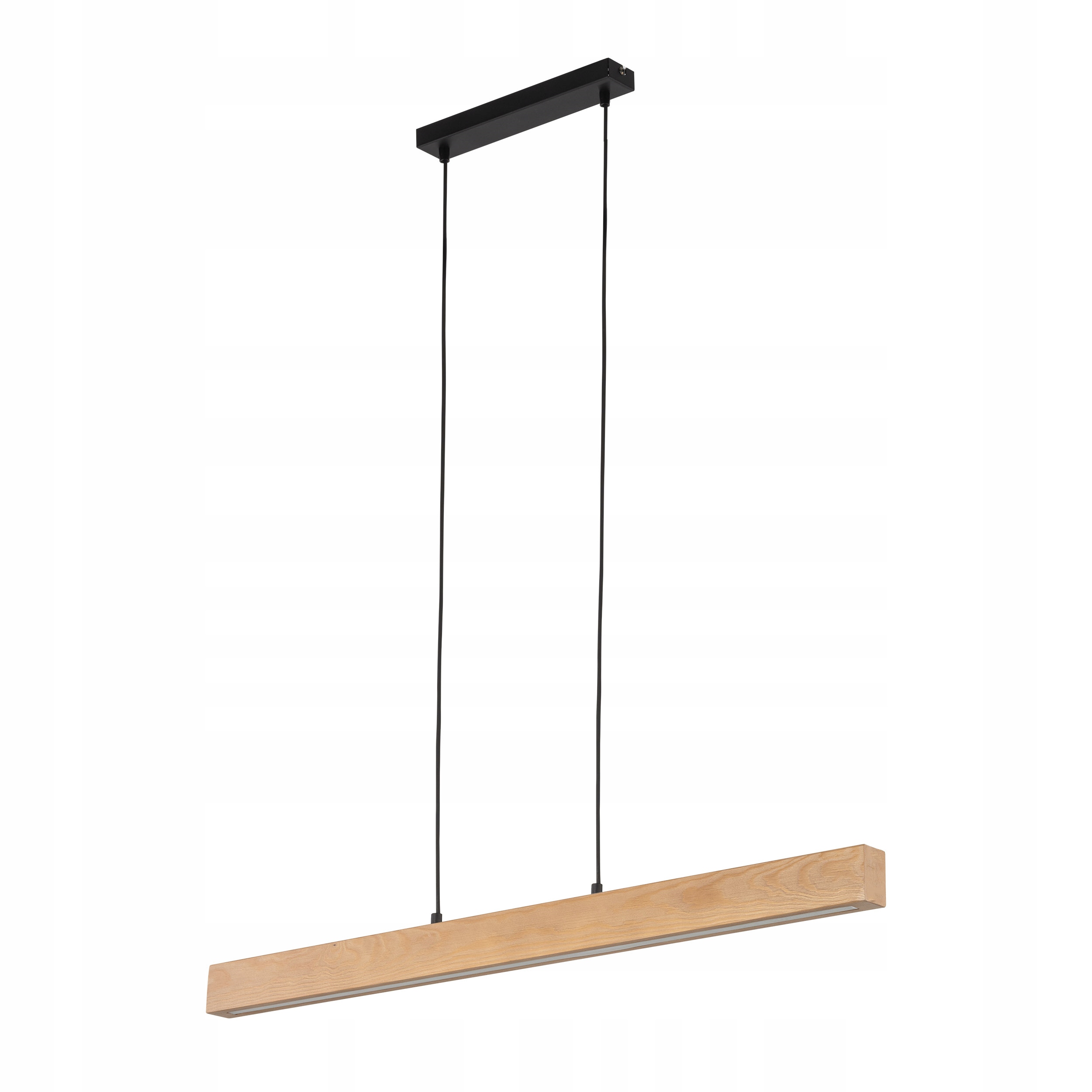 Závesná lampa Teo čierna borovica 1xLED 36 W 3000K Stropné Osvetlenie IP20