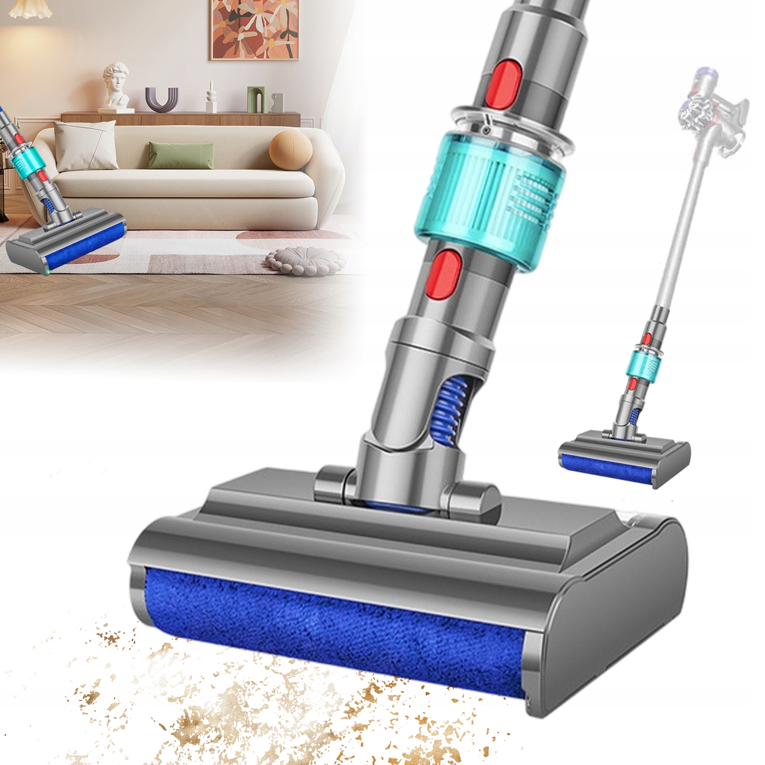 Měkká Kartáčová Hlava, Kompatibilní S Vysavači Dyson V7, V8, V10, V11