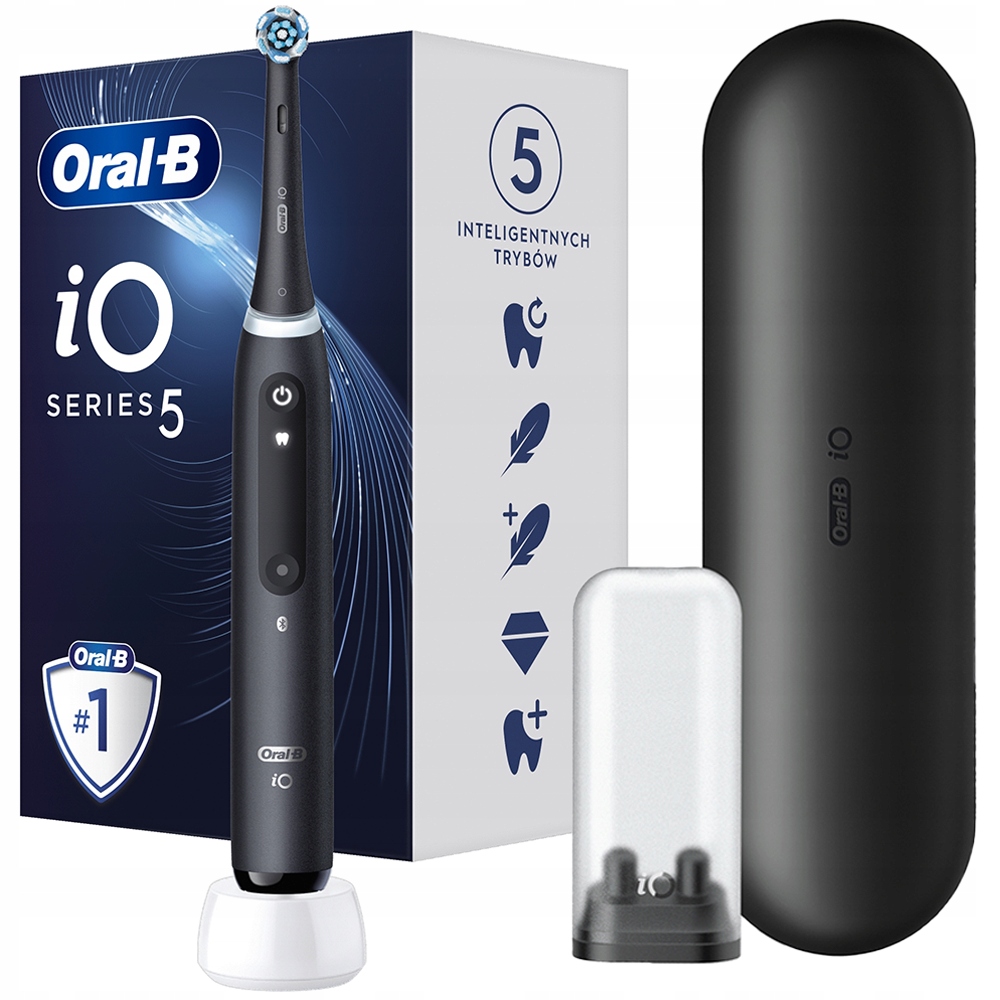 Szczoteczka do zębów Oral-B iO Series 5 Mat Black Czarna inteligentna