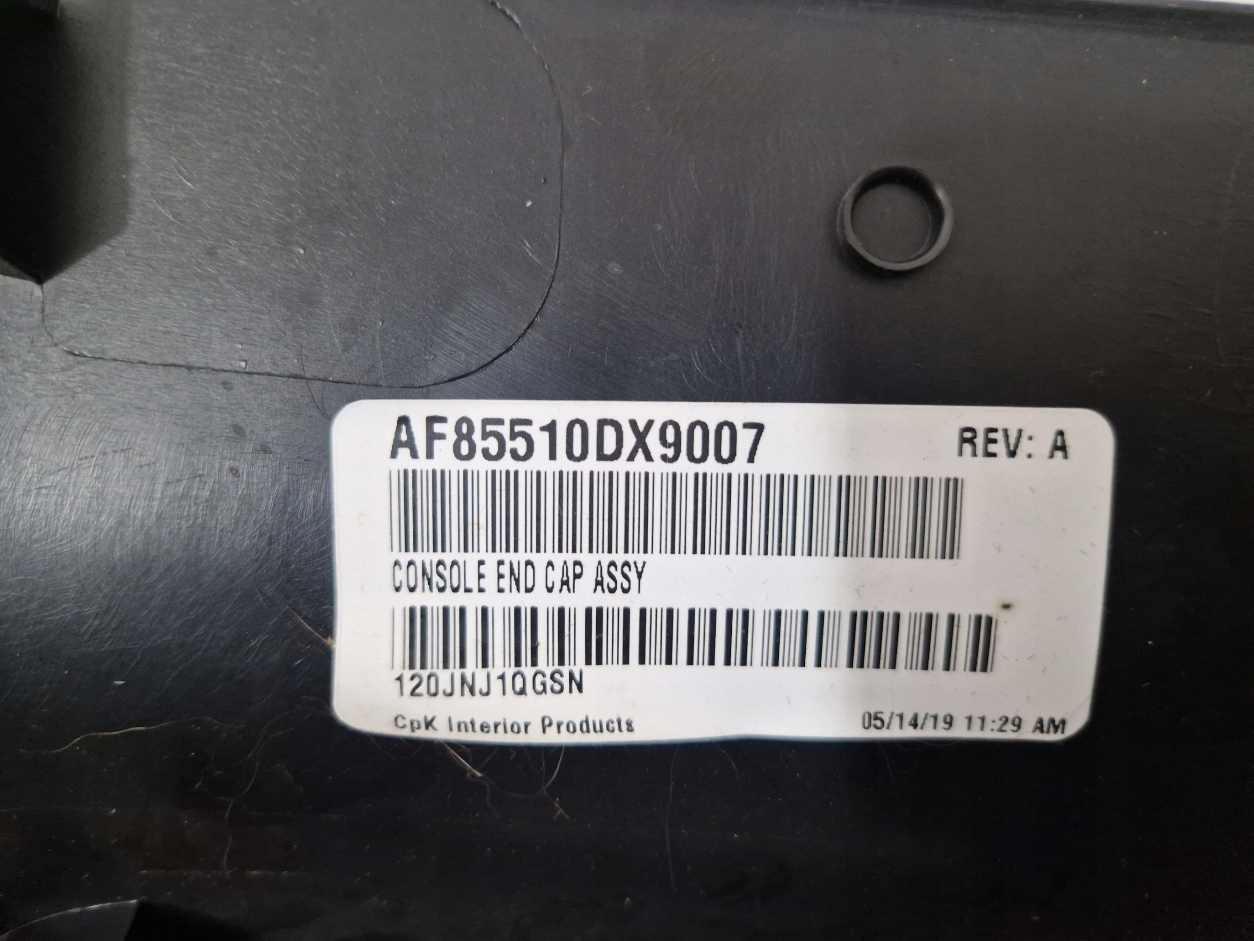 DODGE CHALLENGER 2019- Bouche aération tableau bord Console Moyen AF85510DX9007