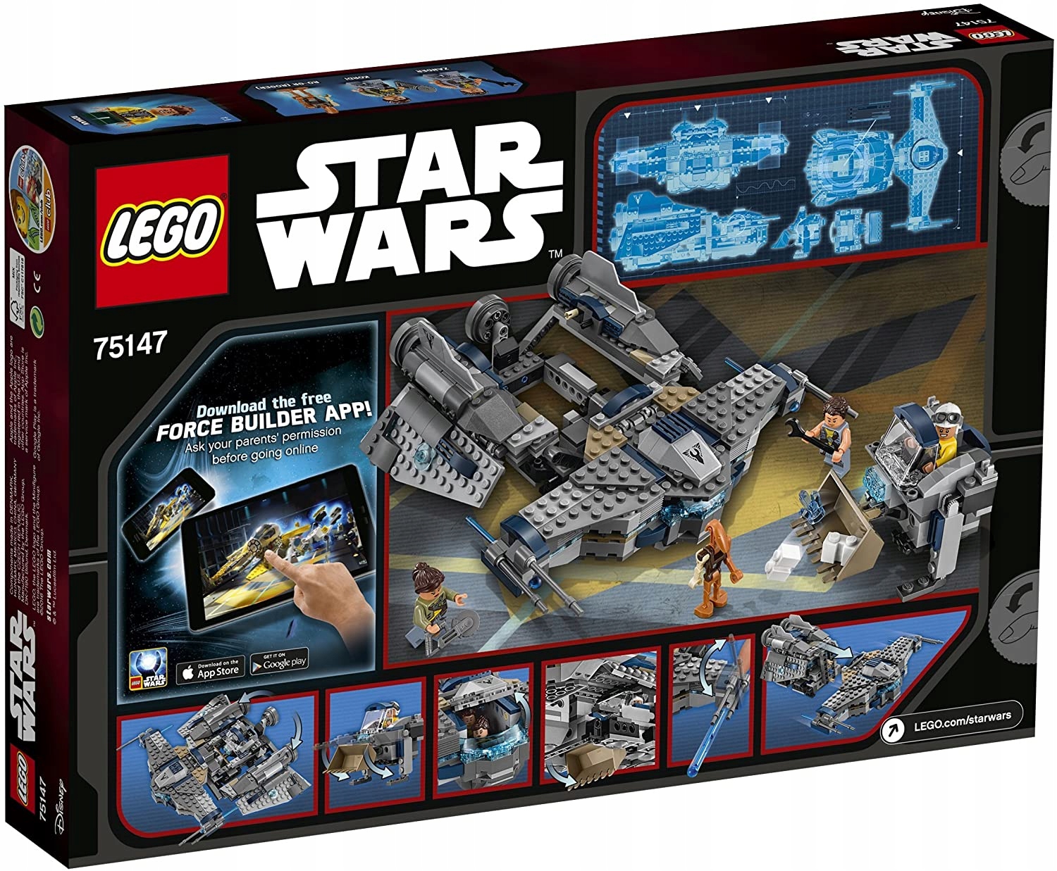 LEGO STAR WARS 75147 Gwiezdny Sęp StarScavenger Marka LEGO