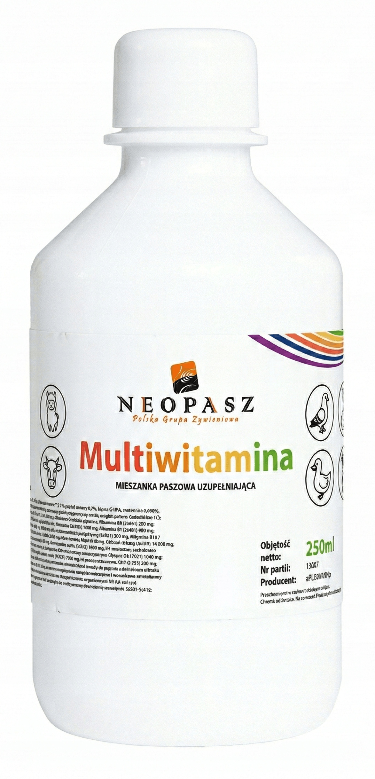 Multiwitamina dla Drobiu i Zwierząt Hodowlanych 250ml NEOPASZ