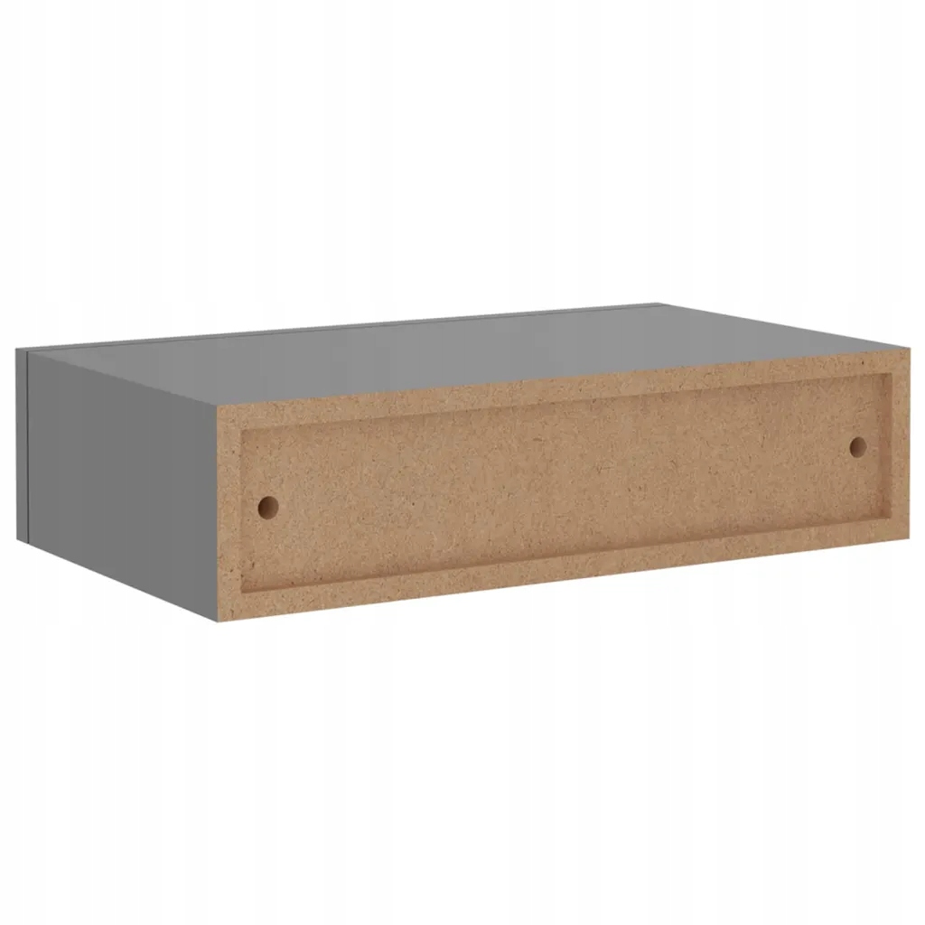 Półka ścienna z szufladą, szara, 40 x 23,5 x 1 Kolekcja 330245