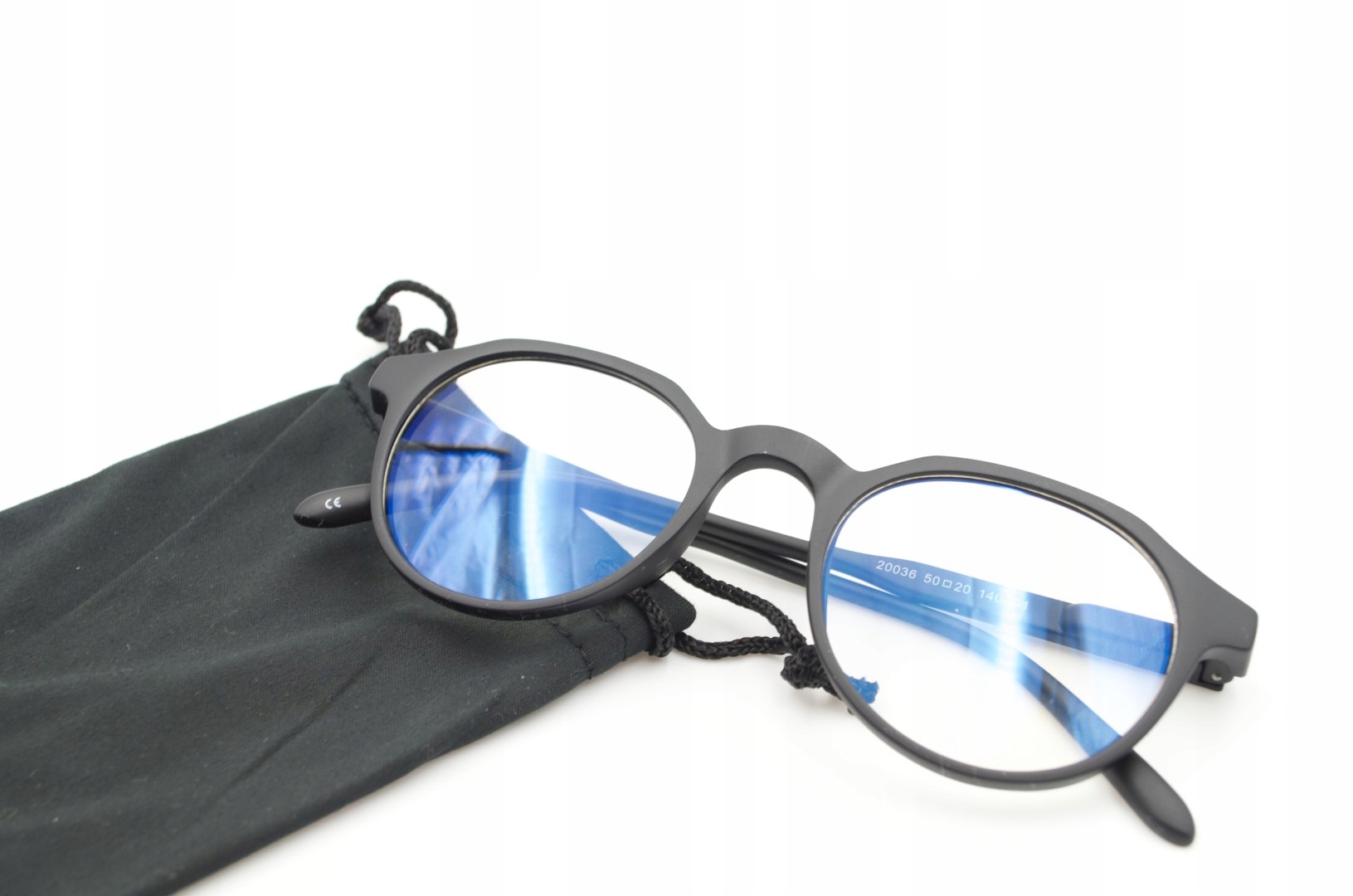 OKULARY ZERÓWKI Z FILTREM BLUE LIGHT + akcesoria Wzór dominujący bez wzoru