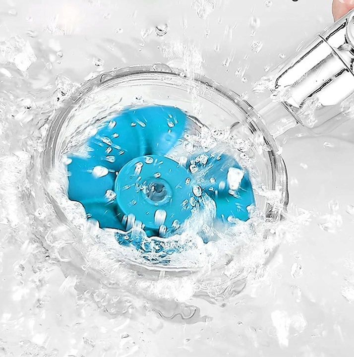 SŁUCHAWKA PRYSZNICOWA Z TURBINĄ WENTYLATOREM 360 + ROCZNY ZAPAS FILTRÓW Kolor chrom