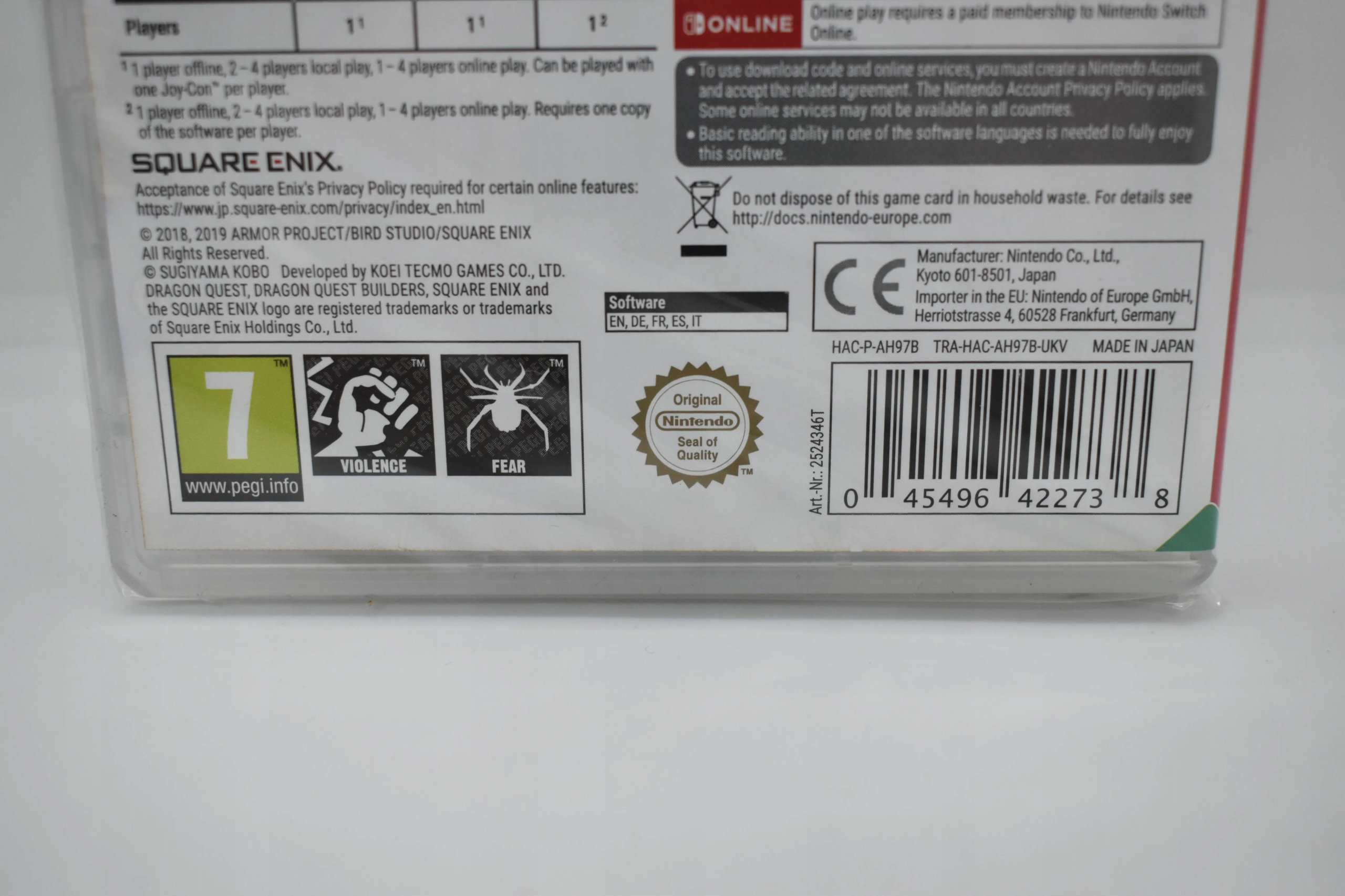 SWITCH DRAGON QUEST BUILDERS 2 Producent Square Enix