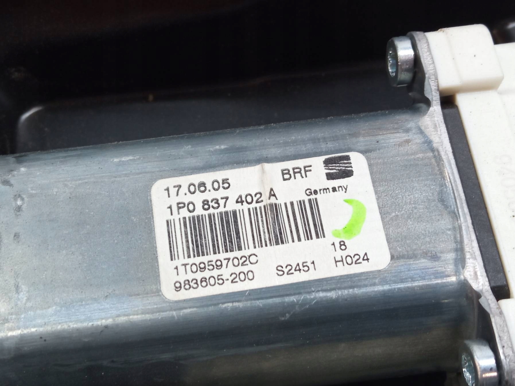 mechanism windows right front 1K0959792H 1P0837402A Seat Leon II (2005-2012)