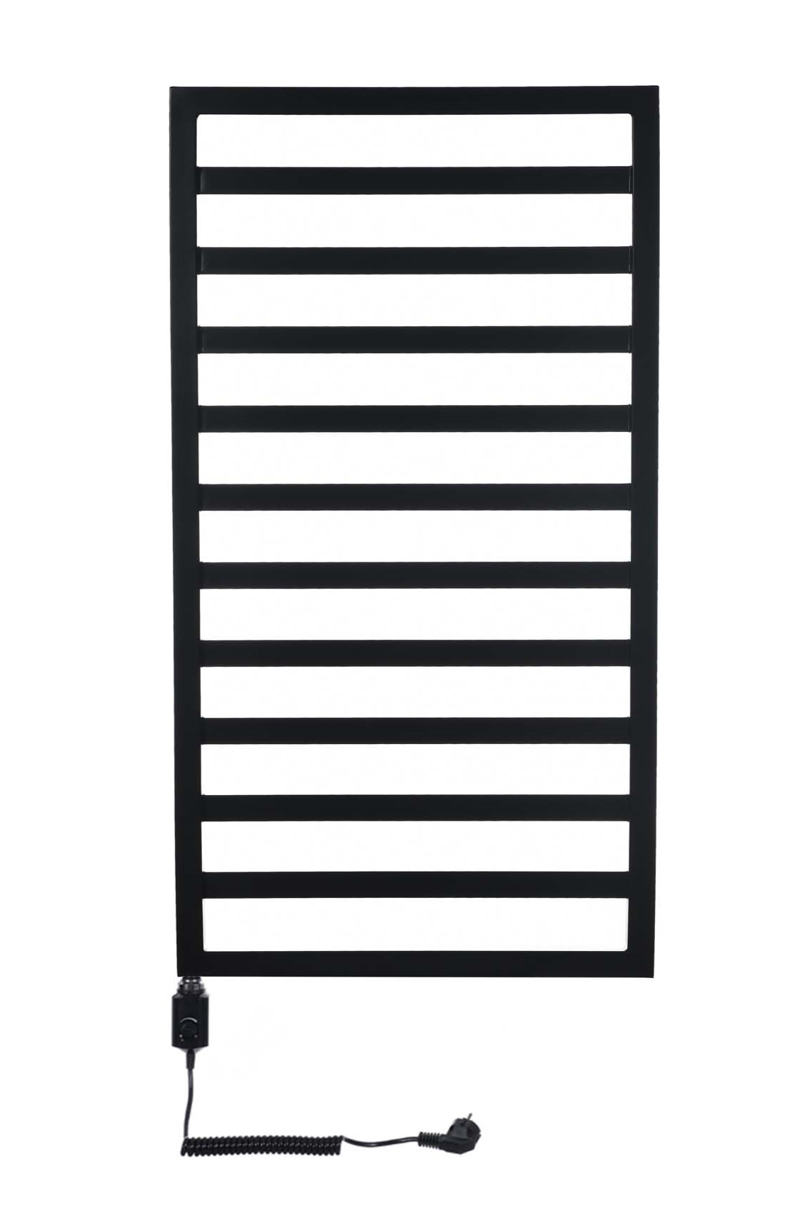 Elektrický kúpeľňový radiátor Dekoračný 600 W Frame Čierny Mat