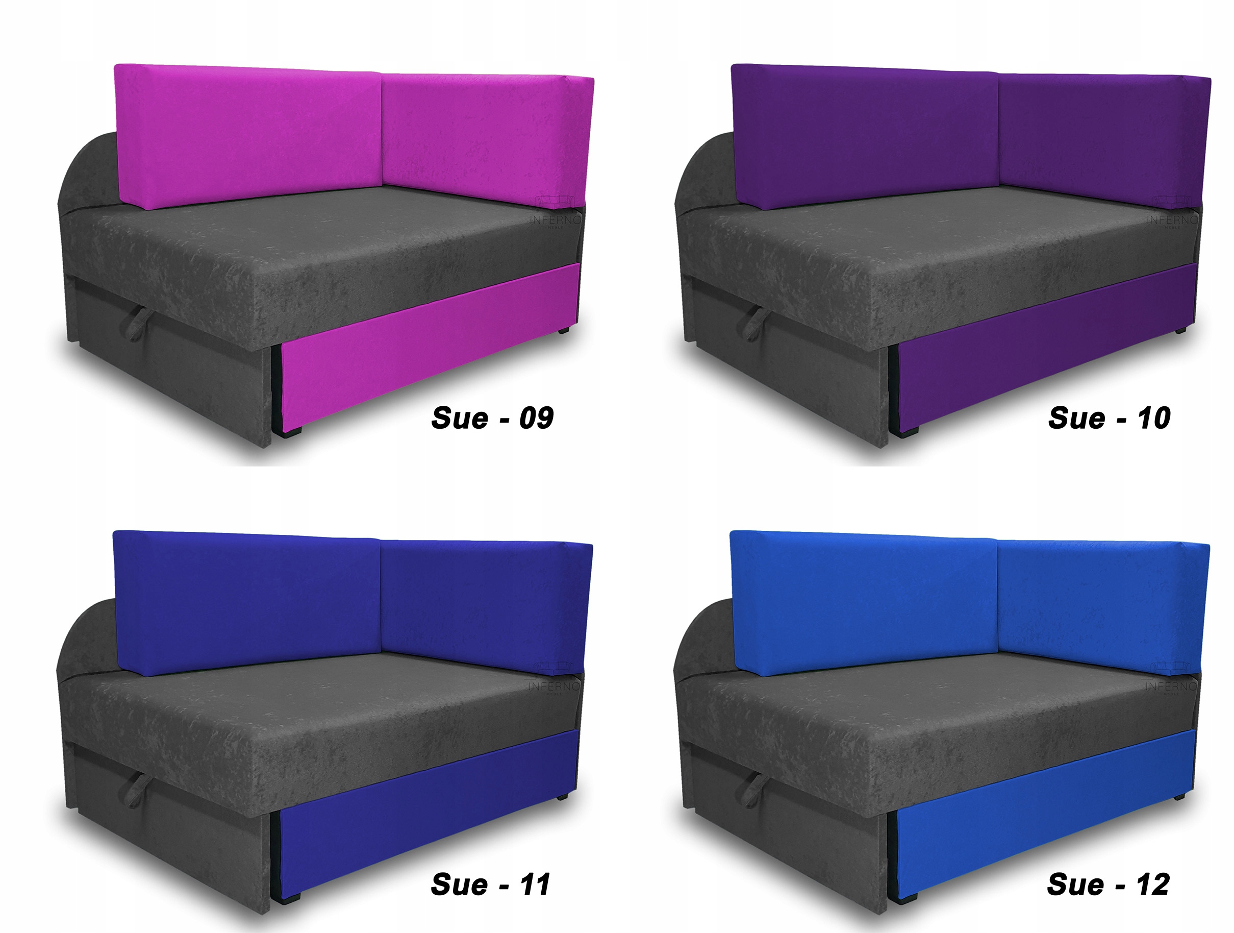 Praktyczne łóżko dziecięce z możliwością rozkładania na 2 długości! KUBUŚ Materiał obicia tkanina