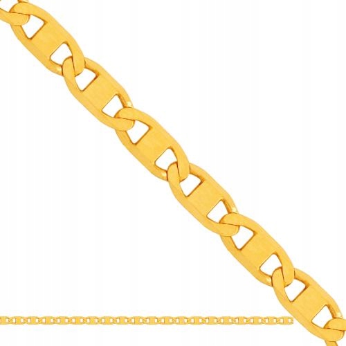 Elegantní zlatý řetízek 585 s poutavými články R40, ideální jako dárek pro ni 14kt.