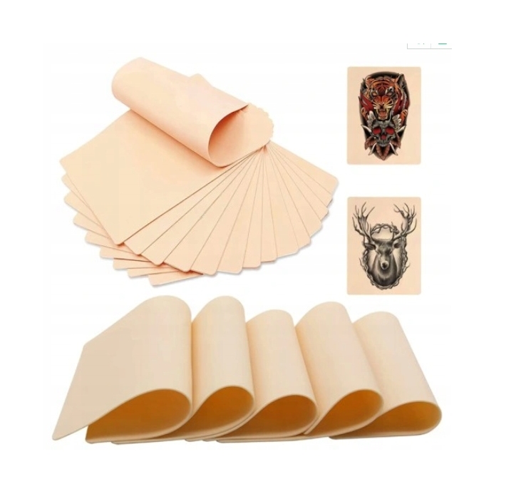10x SZTUCZNA SKÓRA NAUKI TATUAŻU DWUSTRONNA SKÓRKA Marka bez marki
