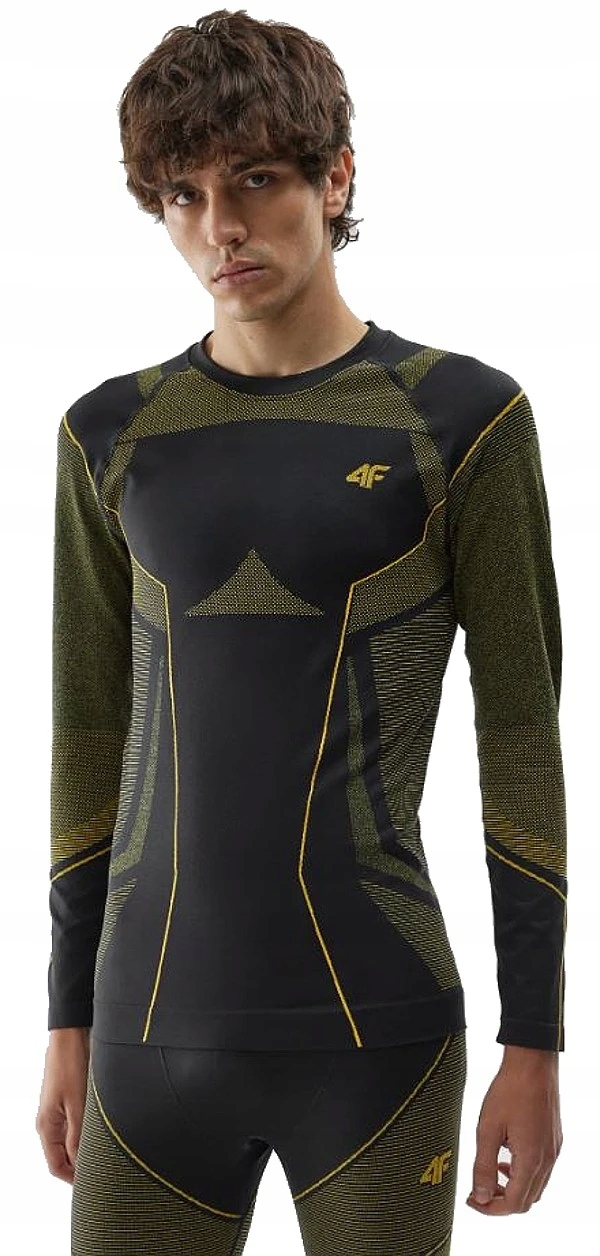 T-shirt 4F 4FAW23USEAM105 Ls 20S/Deep Black