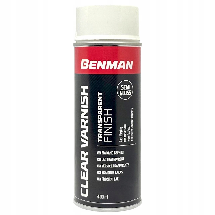 Benman Lakier Bezbarwny ochronny Akrylowy Półmat odporny na Uv 400ML