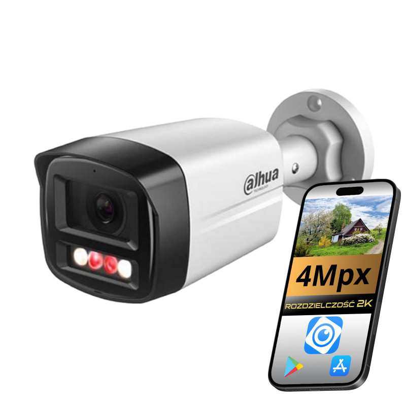 Tubová (bullet) Ip kamera Dahua IPC-HFW1439TL1-A-IL 4 Mpx Ir+led PoE