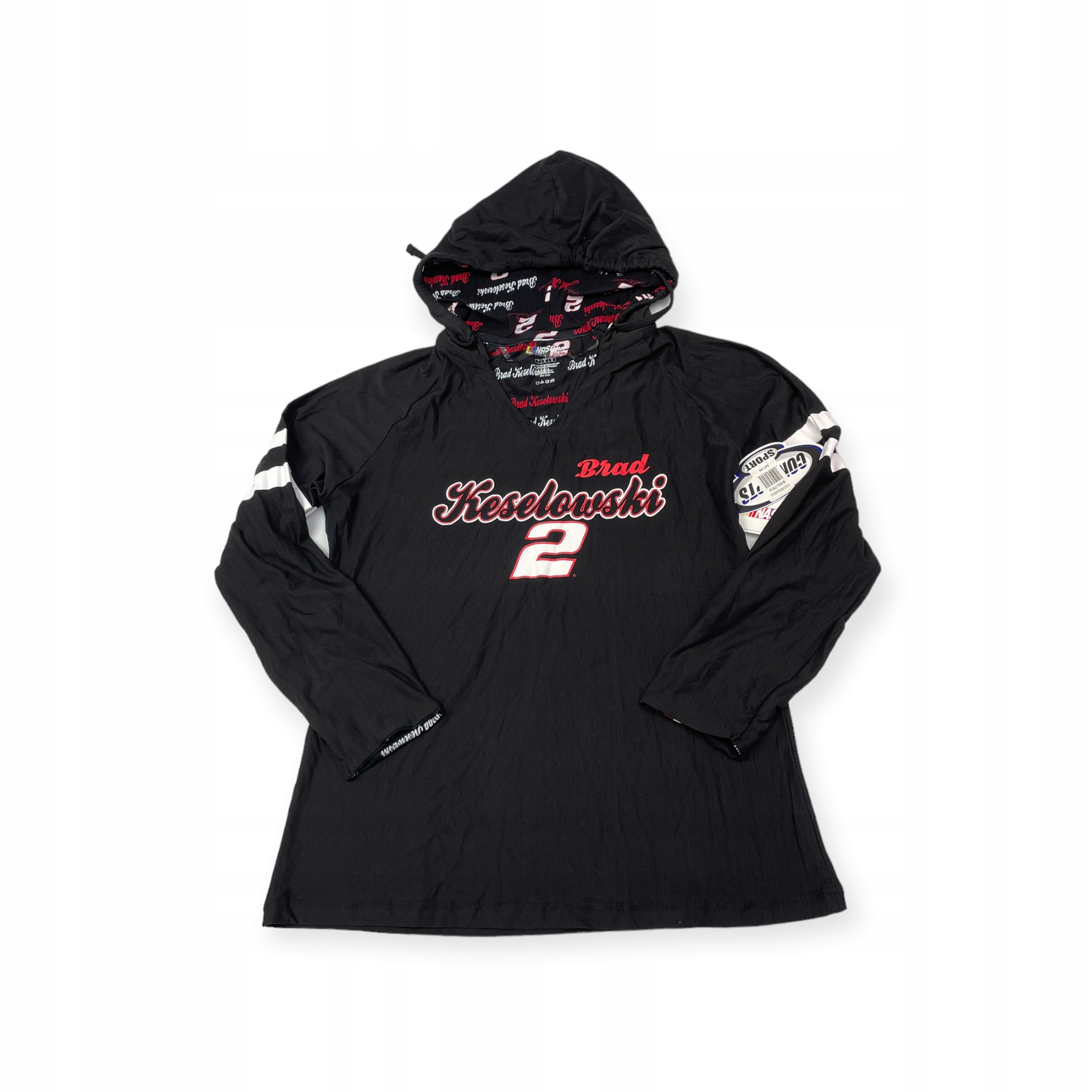 Mikina přes hlavu s s kapucí 2 Keselowski Brad Nascar L