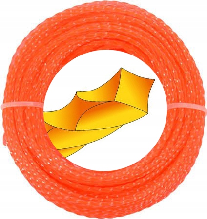 

Żyłka Tnąca Do Kosy Silent 2,4MM x 15M Kwadrat Flo