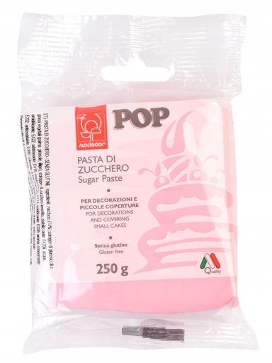 Levně Cukrová hmota Cukrová hmota Pasta Zucchero Pop Rosa Confetto 250 g