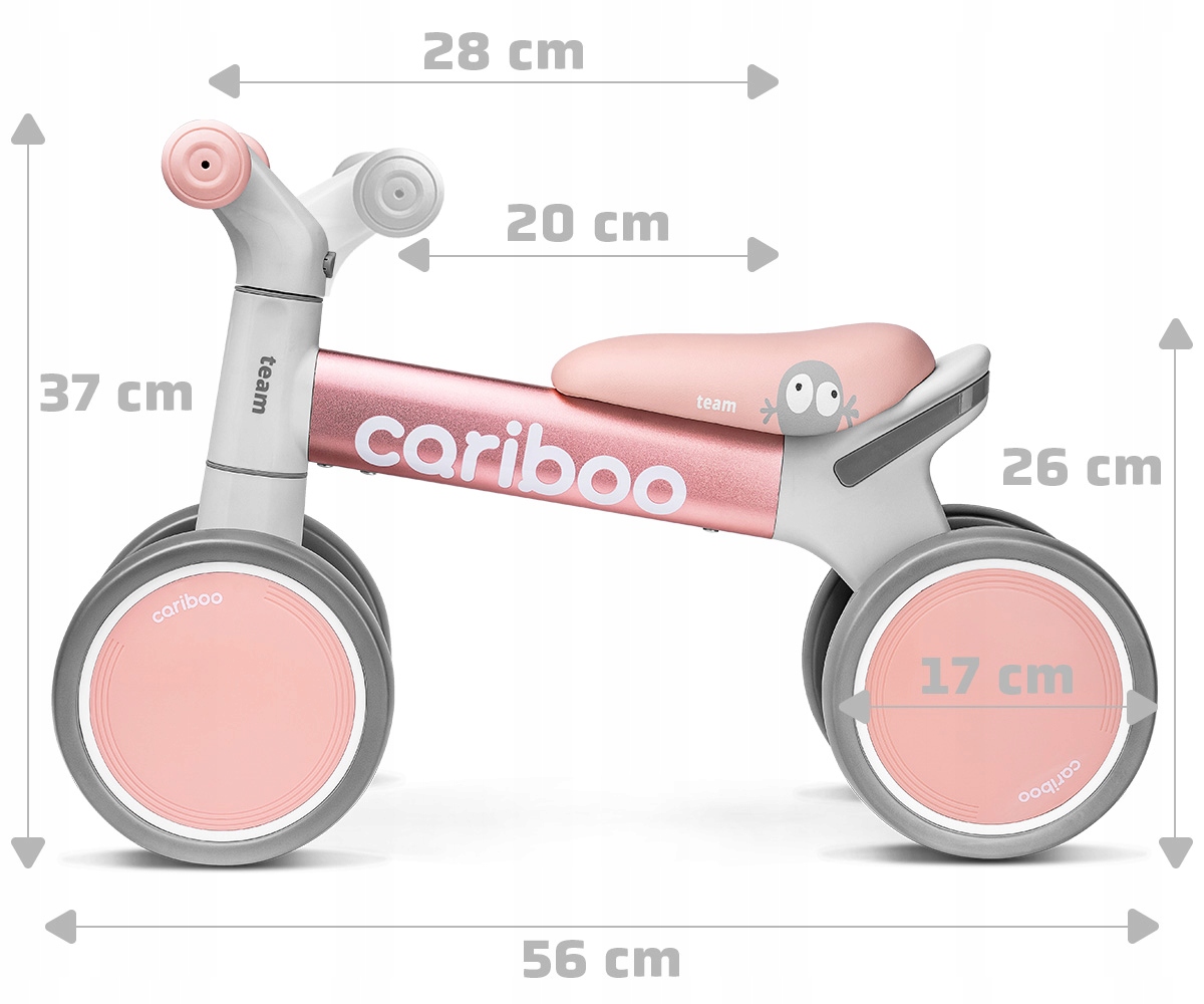 Rowerek biegowy CARIBOO TEAM lekki jeździk balansowy Rama Aluminiowa