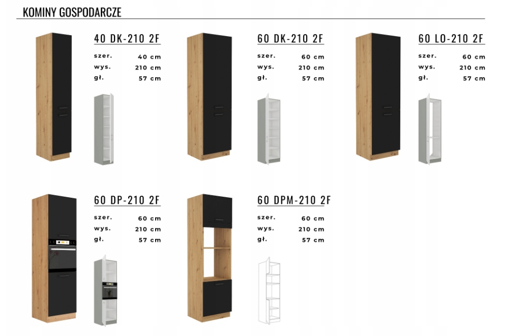 Szafka kuchenna MODENA 80 G-72 2 F artisan Marka BroMARKT