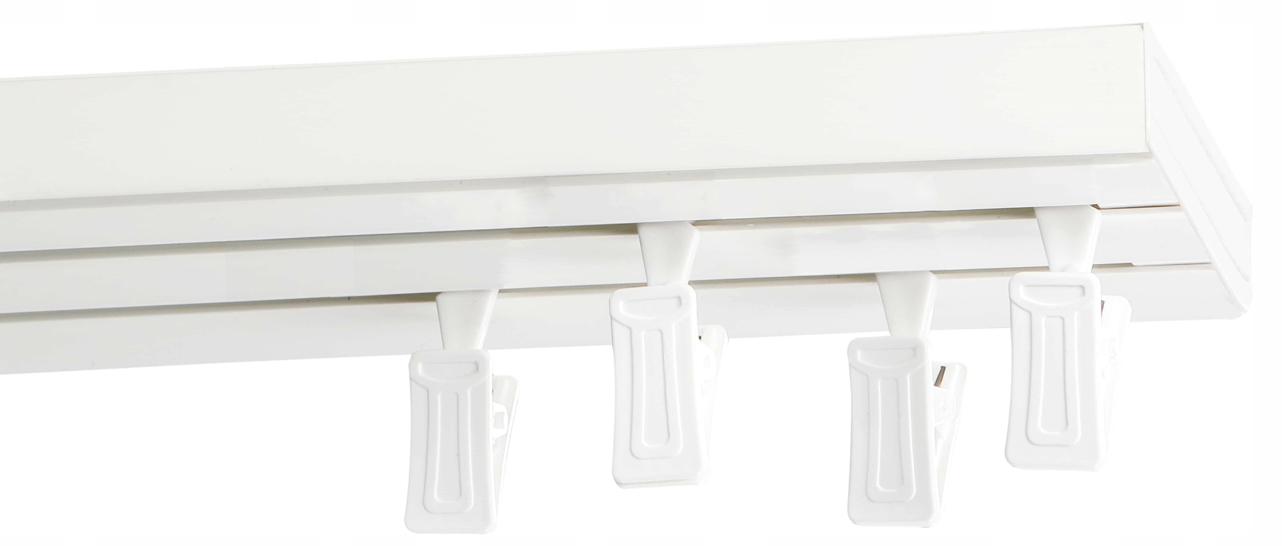 

Karnisz II-torowy 440cm Szyna Pcv Kpl