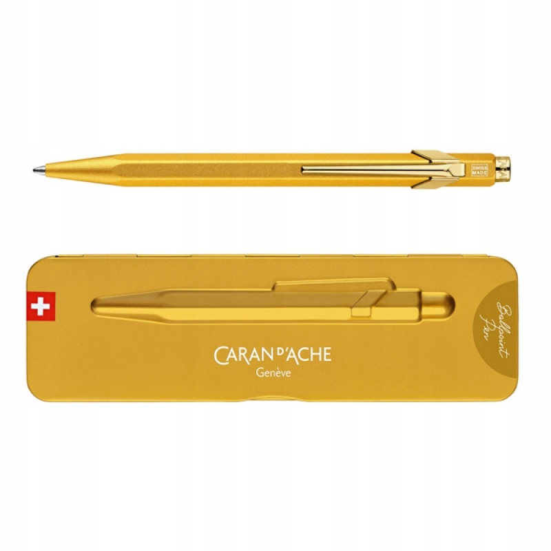 

Długopis Caran D'ache 849 Goldbar w pudełku złoty