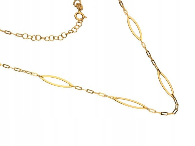 Zlatý náhrdelník 585 řetízkové vřeteno 1,67 g, módní vzor jako dárek 14k