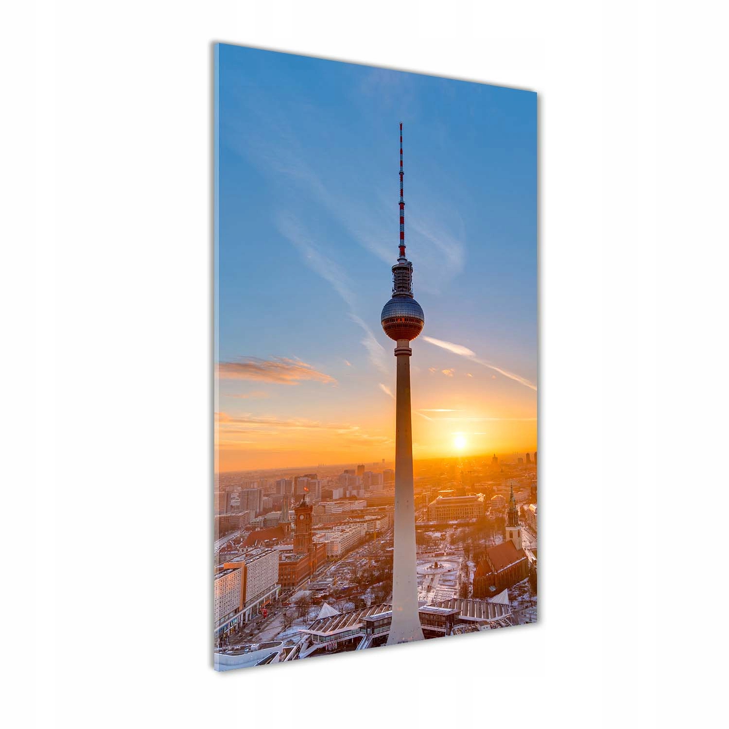 

Foto obraz na szkle Wieża telewizyjna 50x100 cm