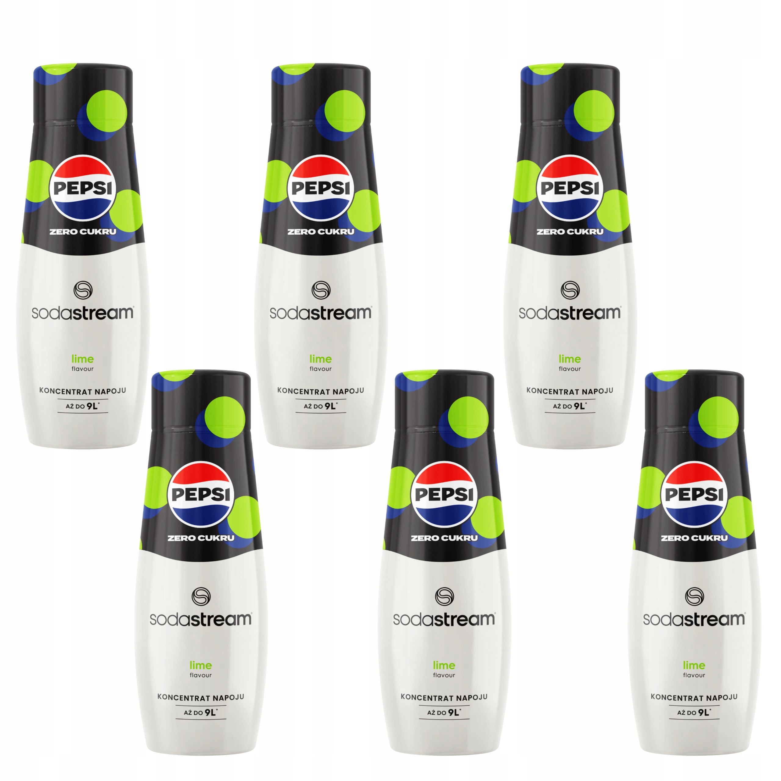 Sirupy do perlivé vody Sodastream 6x Pepsi Max Lime bez cukru