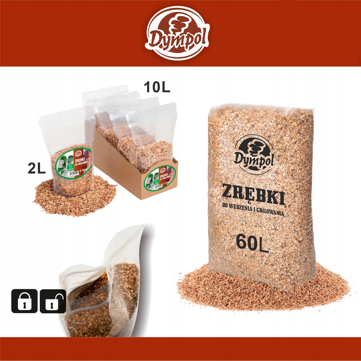 Zrębki Wędzarnicze Suche 100% CZEREŚNIA 15 kg/60 Litr, Kl 10 Atest Producent nieznany producent