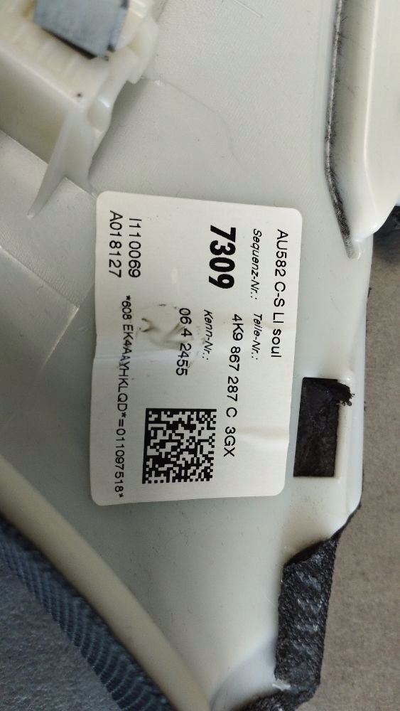 Audi A6 Allroad C8 Blende Abdeckung SLUPKA links heck 4K9867287C
