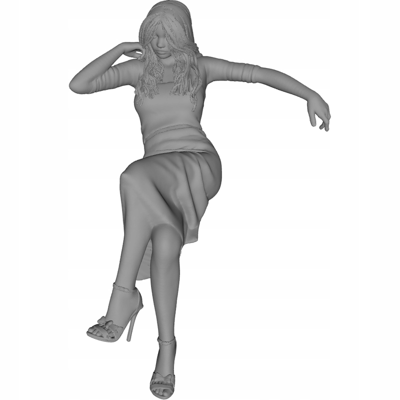 Figurka Civil Piękna Kobieta 9 Model 3d Skala 1:48