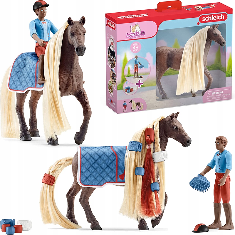 

Zestaw Jeździec Koń Leo I Rocky Schleich 42586