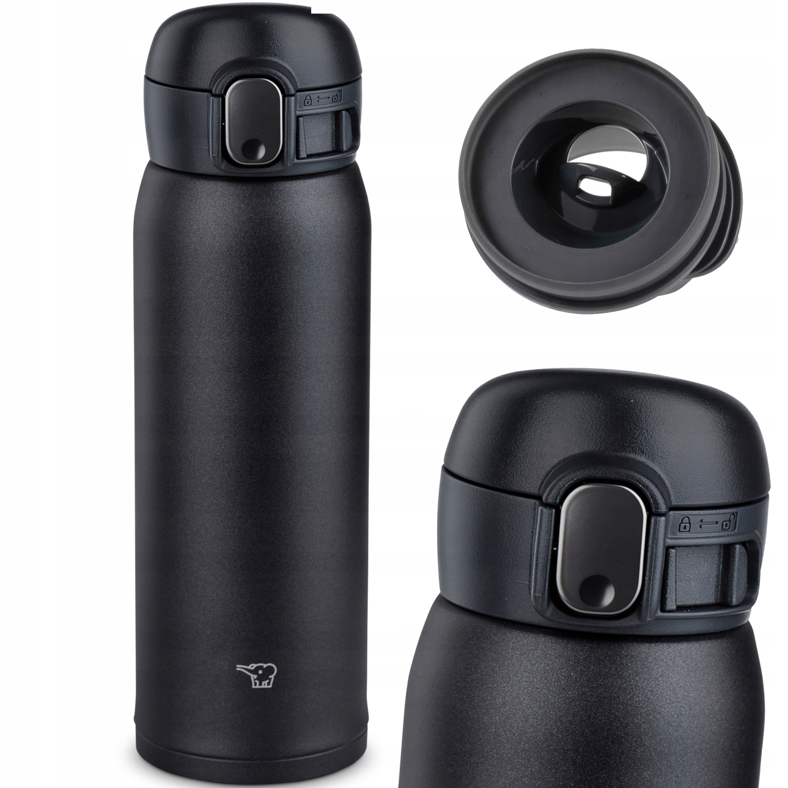 Termohrnek lahev na pití termoska černá Zojirushi Wa 0,48L jako dárek