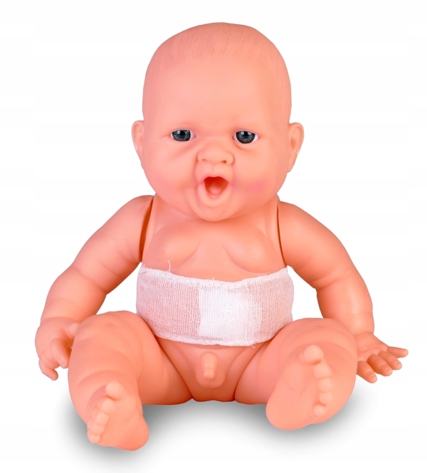 Lalka BOBAS chłopiec anatomiczny do kąpieli 35cm