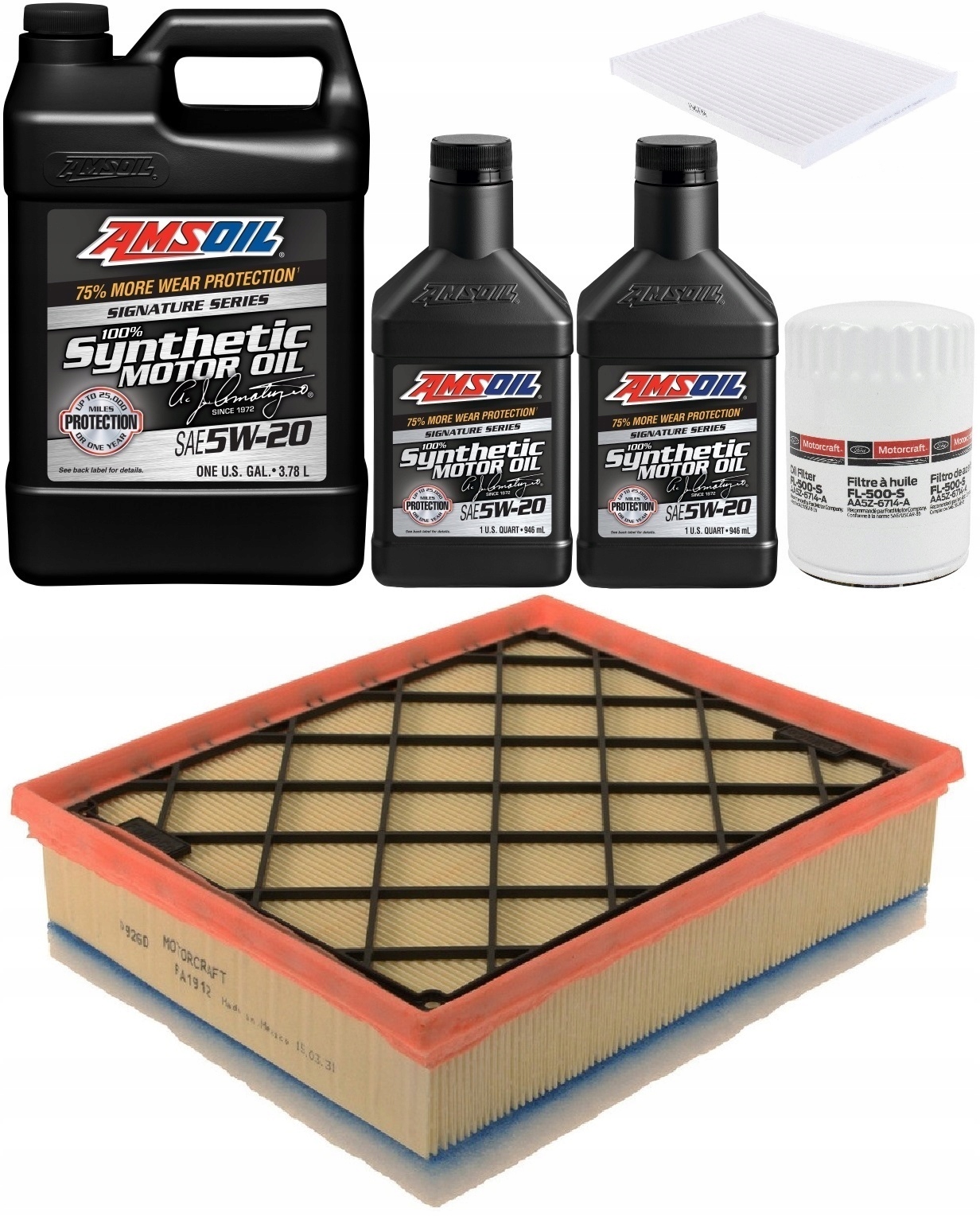 AMSOIL 5W20 + FILTRY FORD EDGE 3,5 16-20