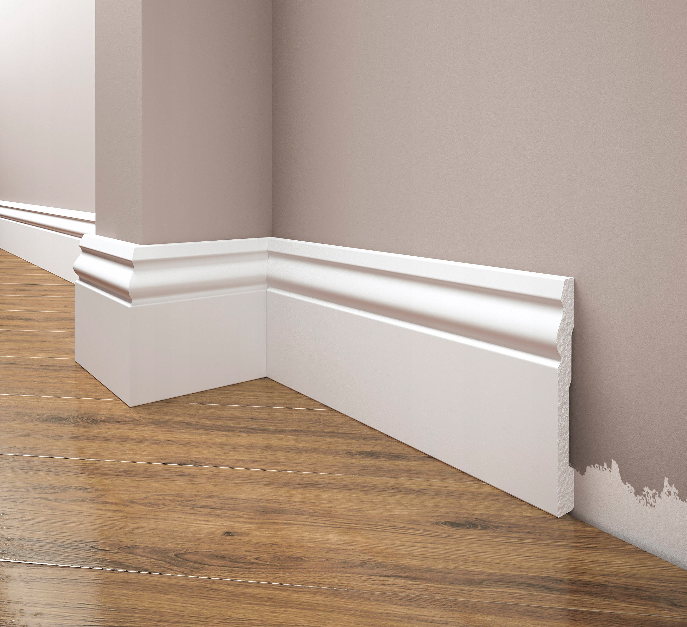 Listwa Przypodłogowa LPC-08 Creativa Kolor biały