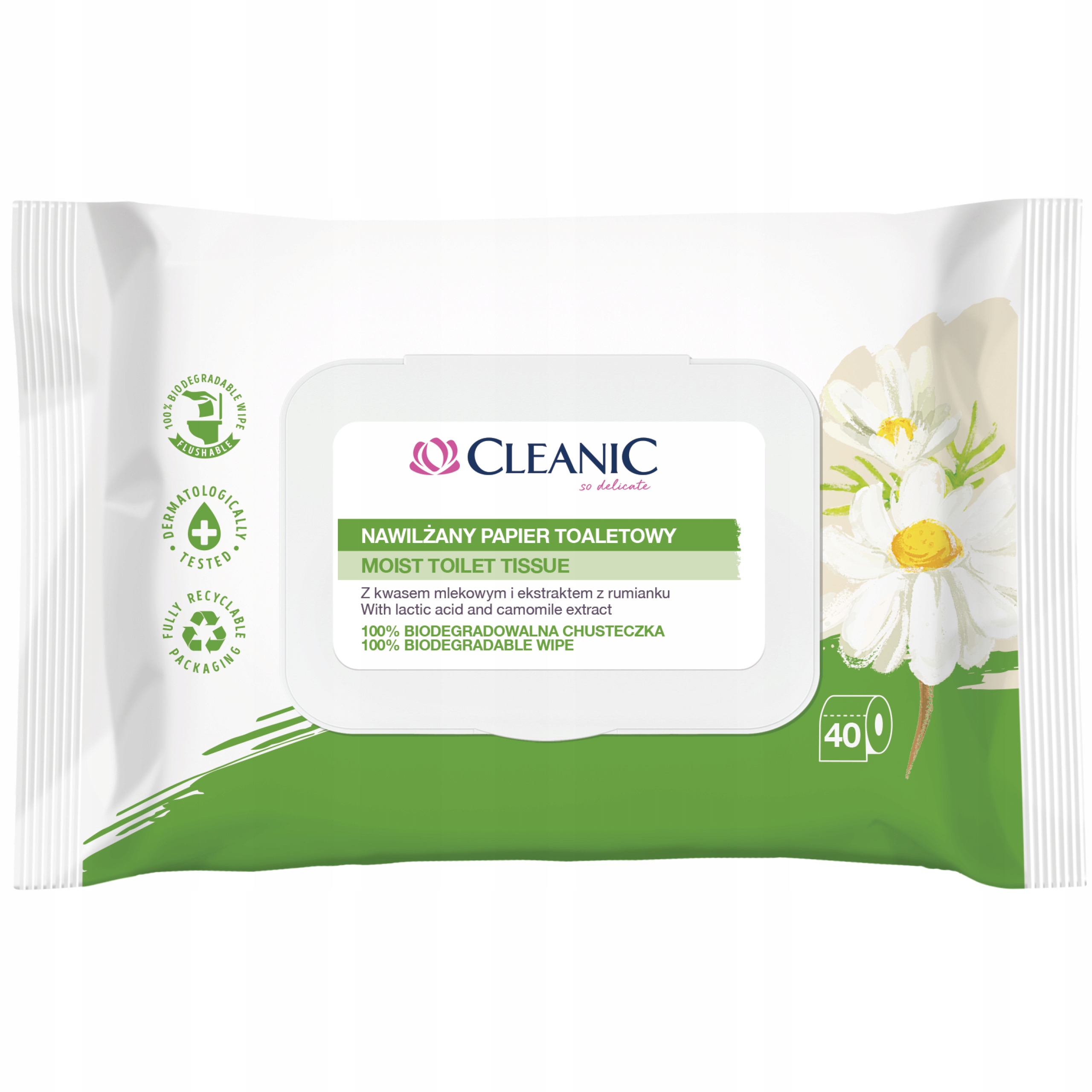 

Papier nawilżany Cleanic 40 szt