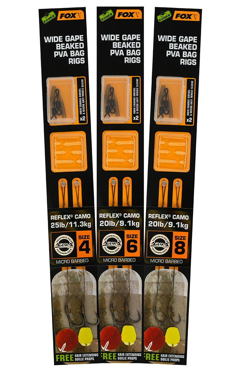 

Fox CCR172 Przypony Wide Gape Beaked Pva Bag Rig 4