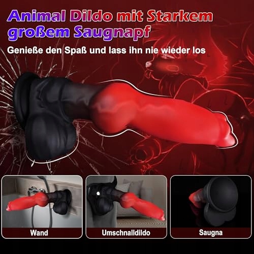 MONSTER DILDO Realistyczny Silikonowy Analplug Z Przyssawką Dla Par — miniatura 3