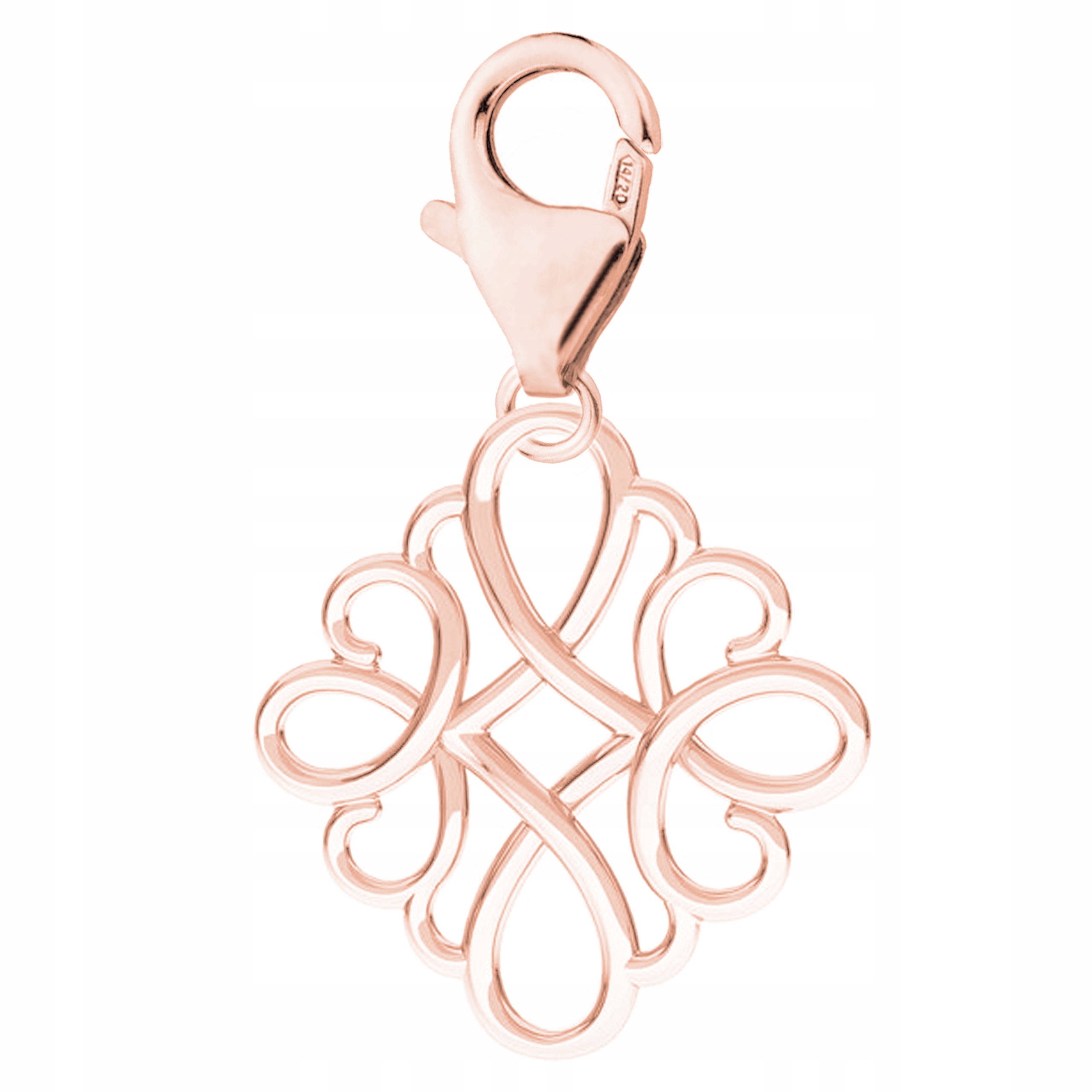 Pozlacený přívěsek s ažurovým vzorem Rozetka Rozetka Plechovka Stříbro 925