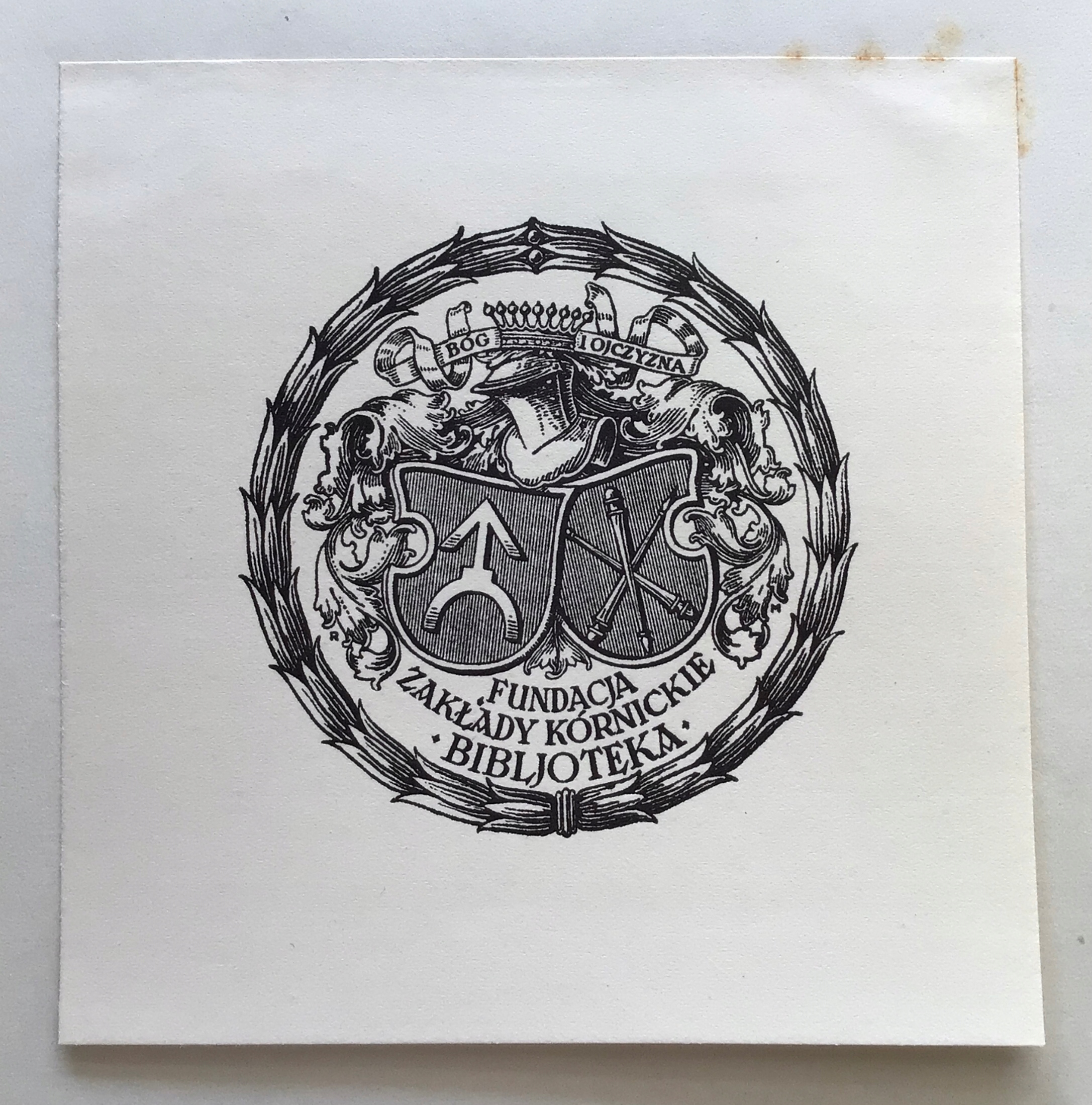 Ex-libris Rudolf Mękicki / Fundacja Zakłady Kórnickie