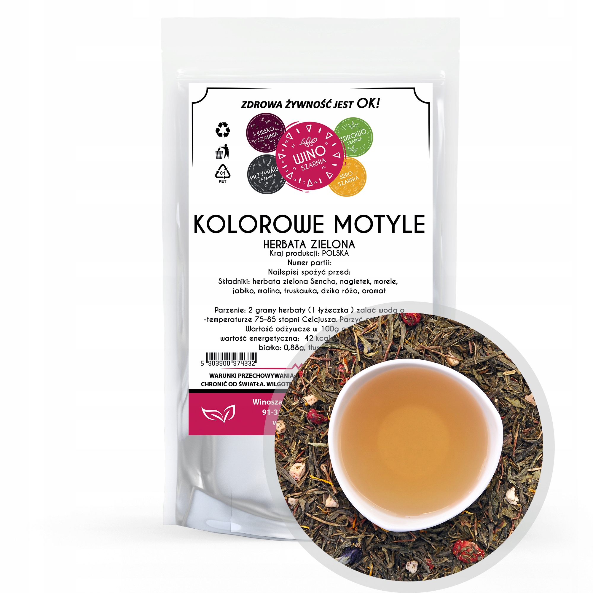 Levně Winoszarnia Čaj Barevní motýli 50 g