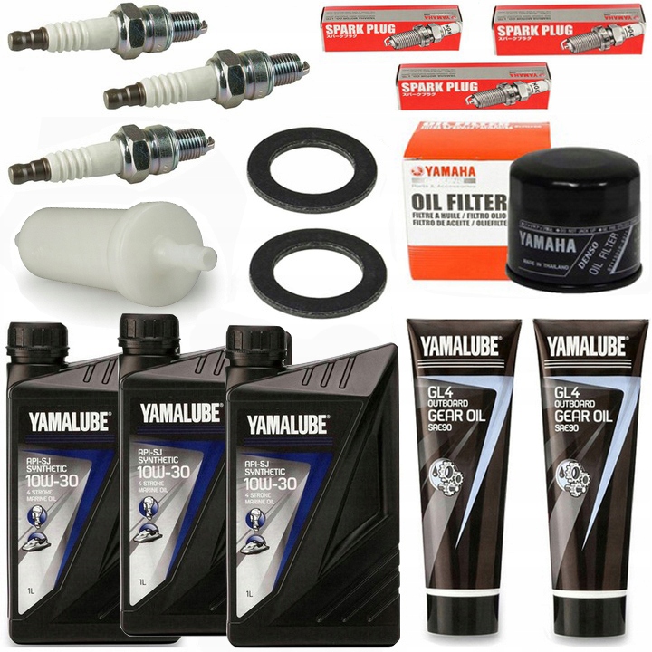 F30A zestaw serwisowy Yamaha Yamalube 10W30 filtry