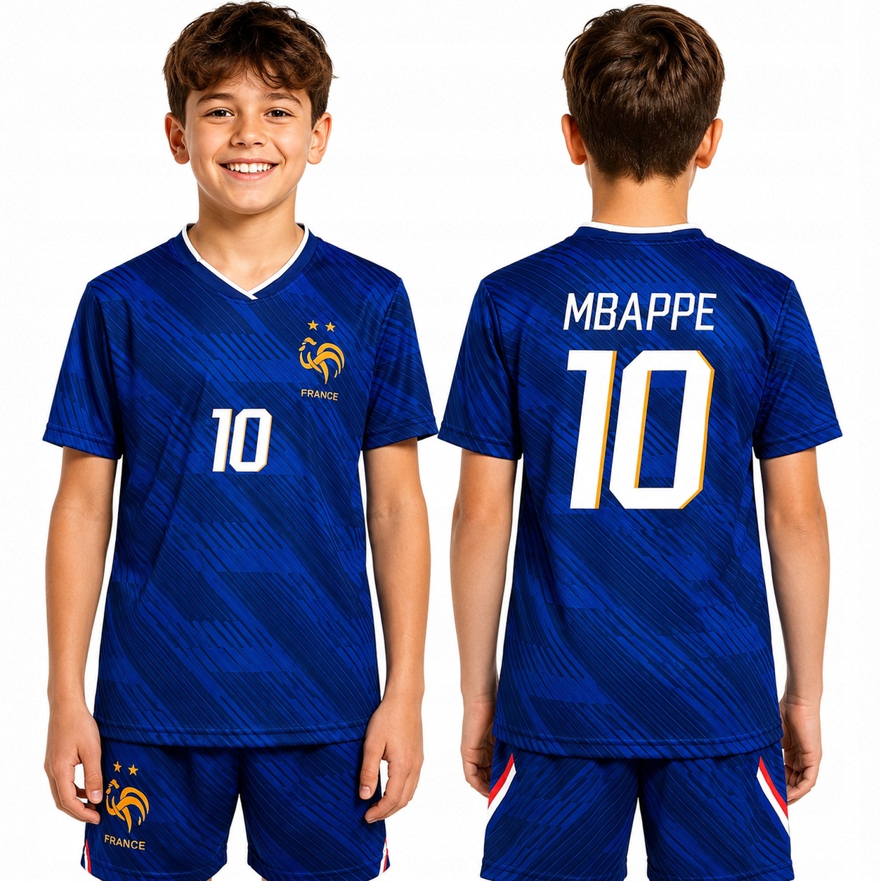 Komplet Junior Strój piłkarski Mbappe 10 Francja 2026 rozmiar 140cm