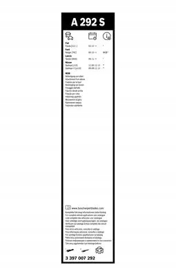 Склоочисник 3 397 007 292 BOSCH