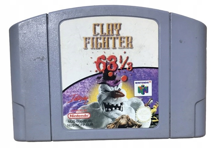 CLAY FIGHTER 63 1/3 NINTENDO 64 N64 Nintendo 64 pudełkowa