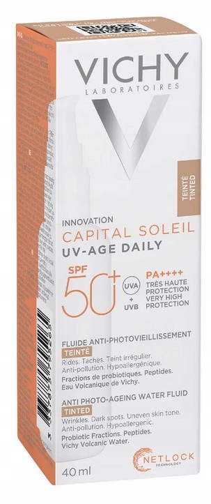 Vichy Capital Soleil UV-Age koloryzujący fluid przeciwsłoneczny Sp 50+ 40ml